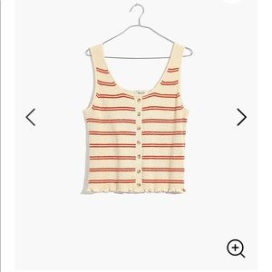 MADEWELL Kingston button-front sweater tank